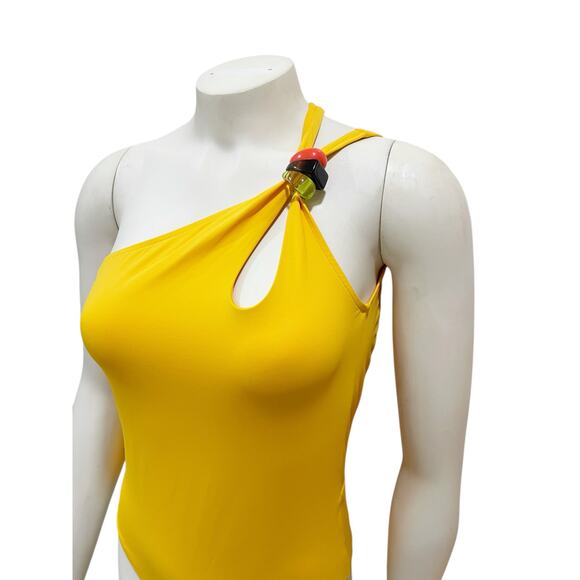 Sandro Honolulu One Shoulder One Piece Swimsuit Sz 2 - Picture 11 of 11